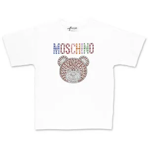 Moschino Kids Embellished Teddy Bear T-Shirt