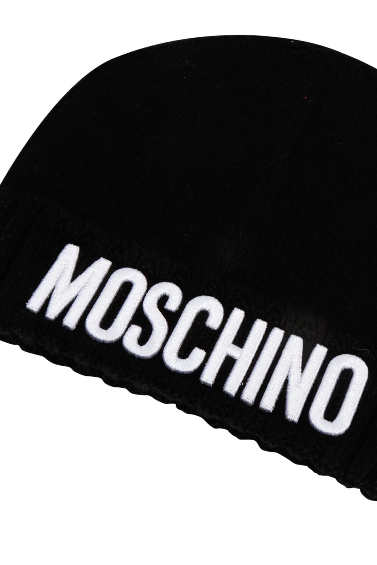 Moschino Kids Logo Embroidered Beanie