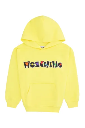Moschino Kids Logo Embroidered Hoodie