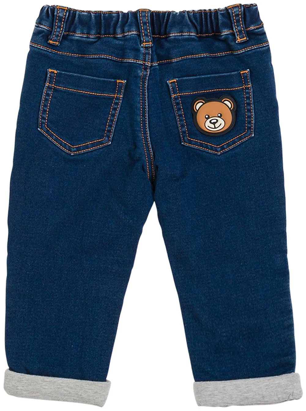 Moschino Kids Logo Print Teddy Jeans