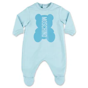 Moschino Kids Logo Printed Babygrow