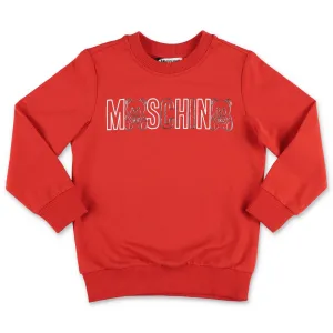 Moschino Kids Logo Printed Crewneck Sweatshirt