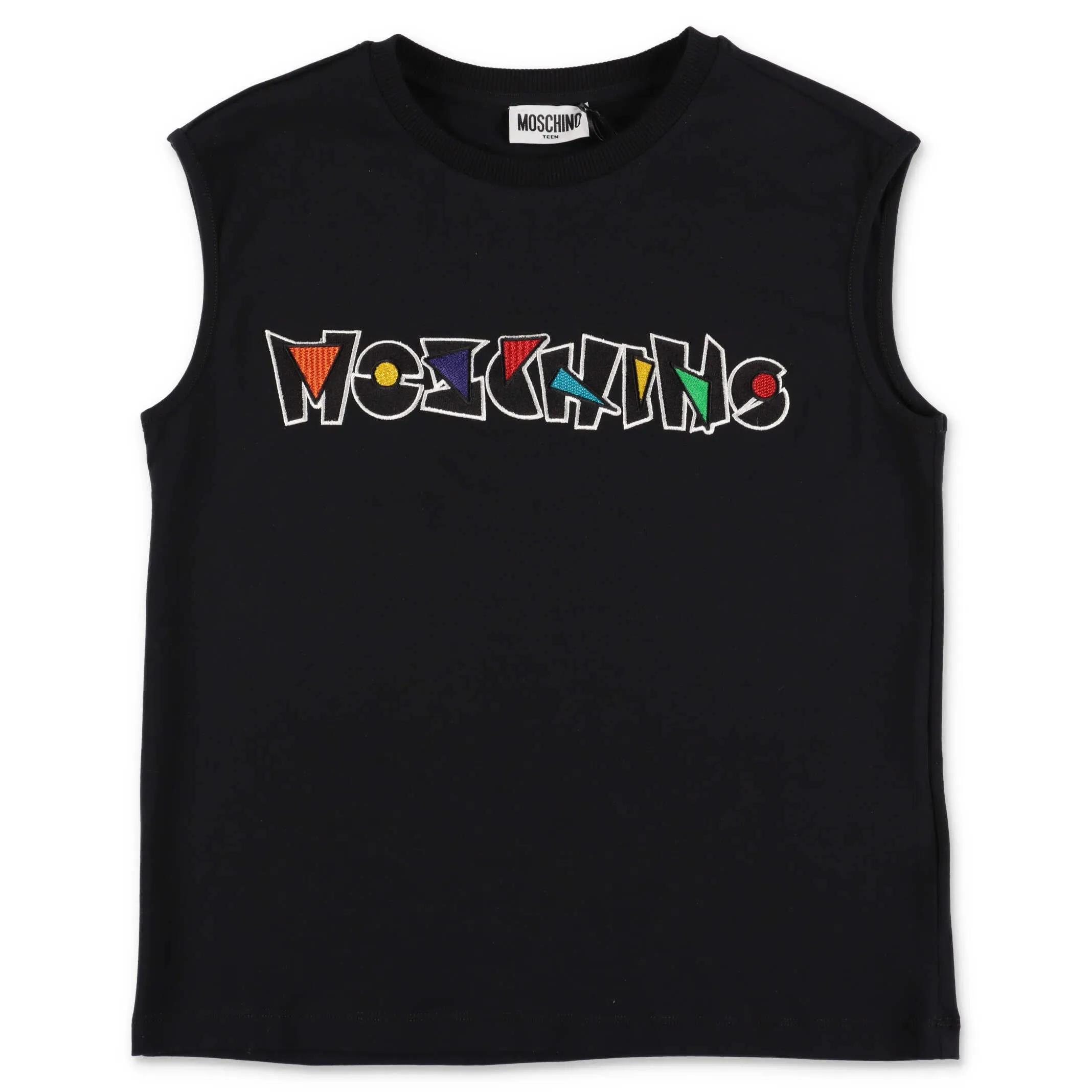 Moschino Kids Logo Printed Tank Top