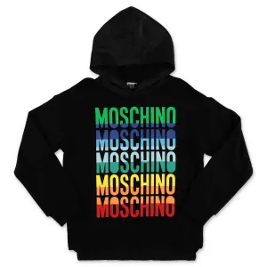Moschino Kids Multi Logo Printed Hoodie