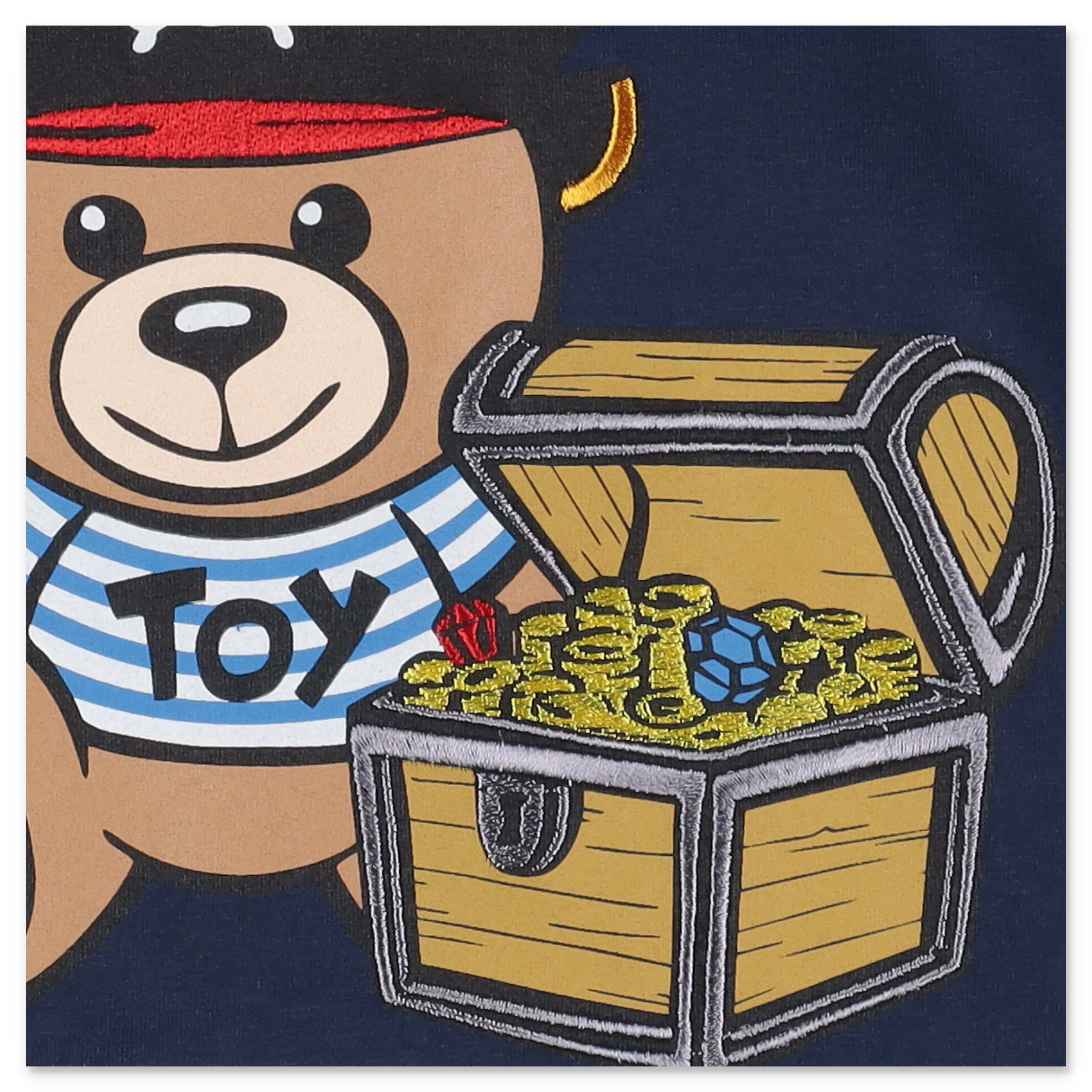 Moschino Kids Pirate Teddy Bear Printed T-Shirt