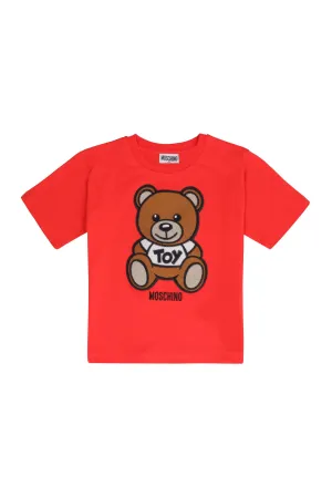 Moschino Kids Teddy Bear Embroidered T-Shirt