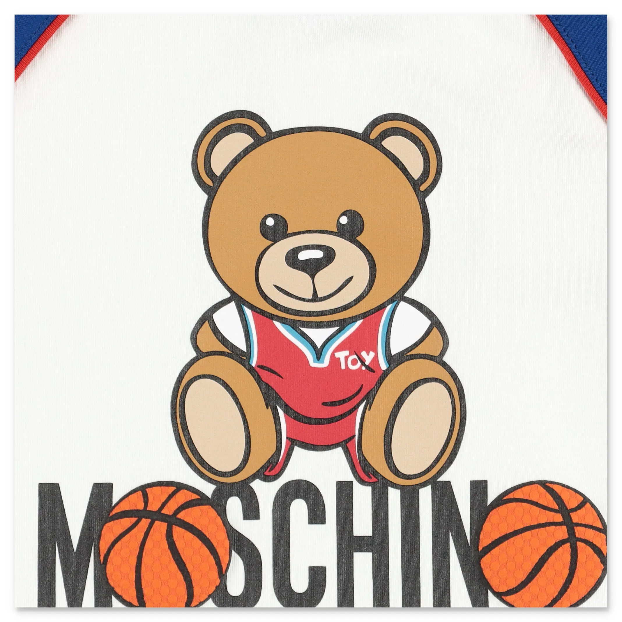 Moschino Kids Teddy Bear Motif Crewneck T-Shirt