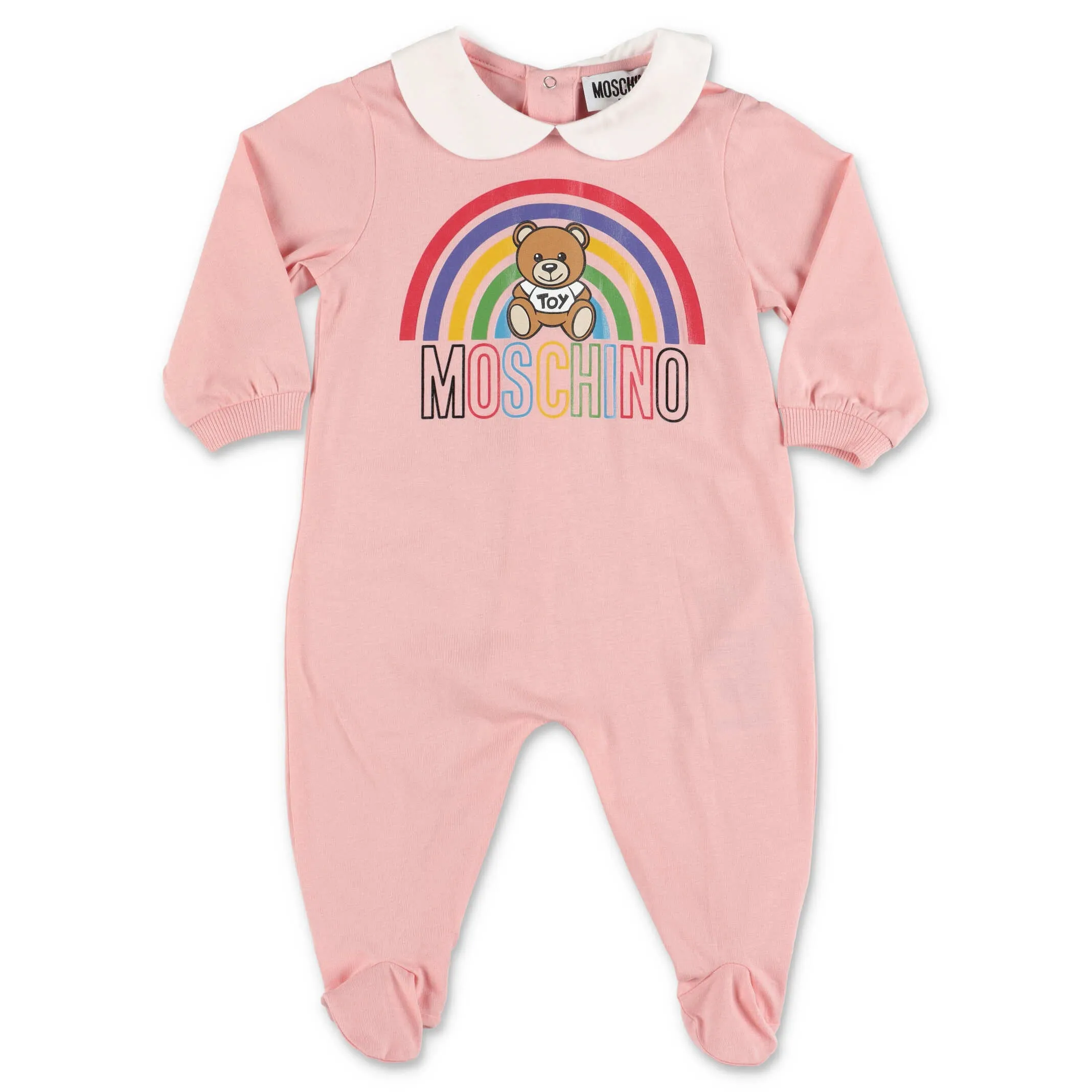 Moschino Kids Teddy Bear Print Long-Sleeved Babygrow