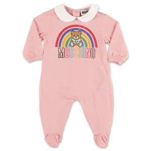 Moschino Kids Teddy Bear Print Long-Sleeved Babygrow