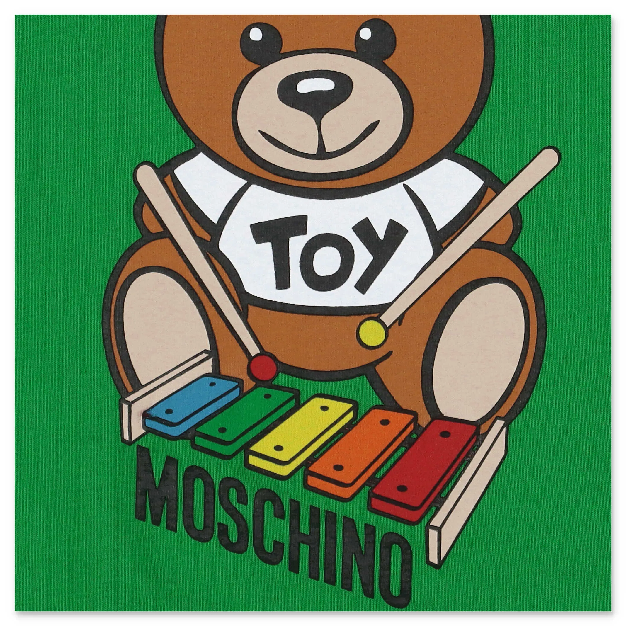 Moschino Kids Teddy Bear Printed Long Sleeve T-Shirt