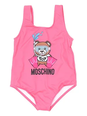 Moschino Kids Teddy Bear Printed Swimsuit