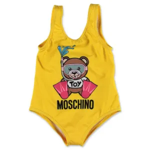 Moschino Kids Teddy Bear Printed Swimsuit