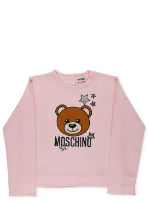 Moschino Kids Teddy Logo Embroidered T-Shirt