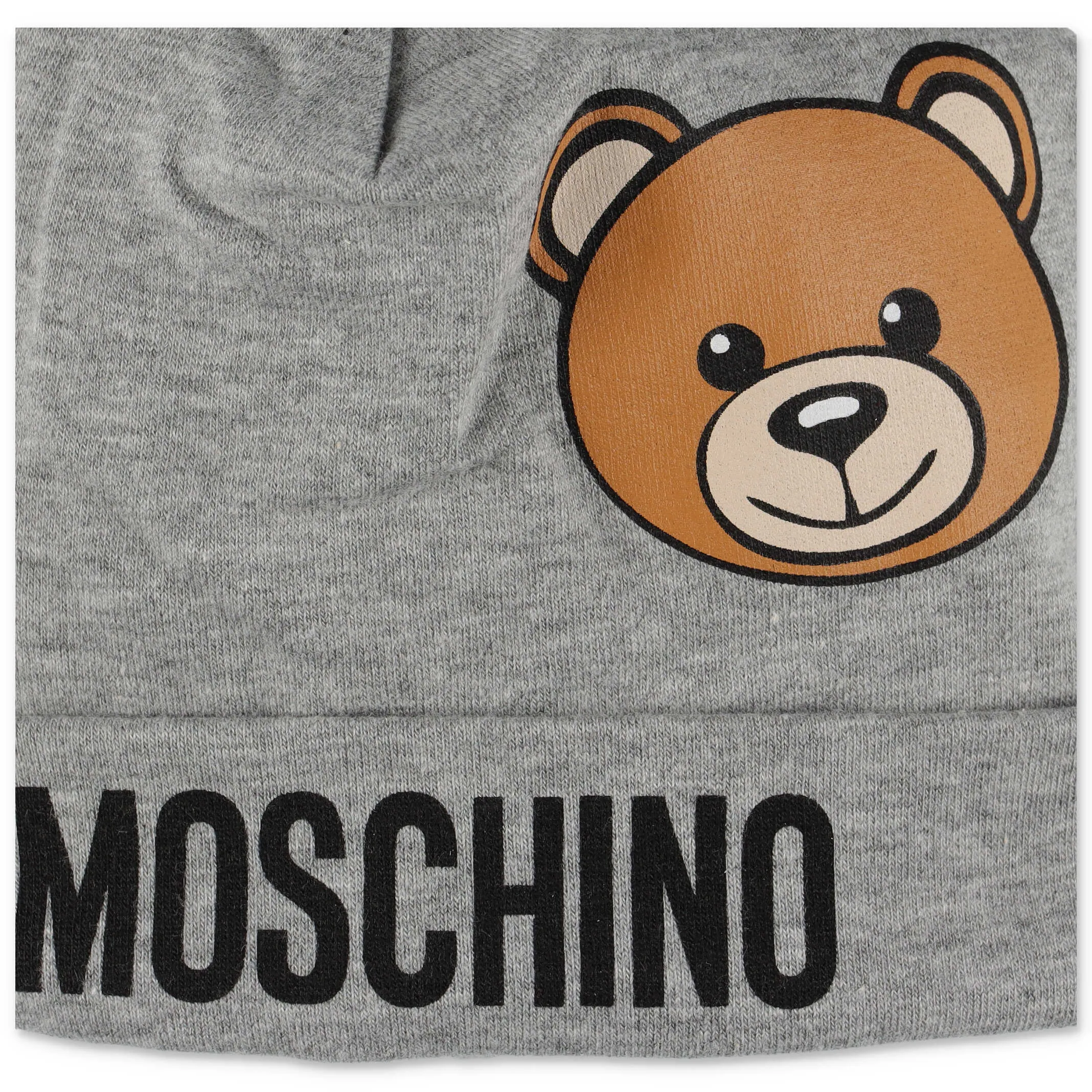 Moschino Kids Teddy Logo Print Beanie