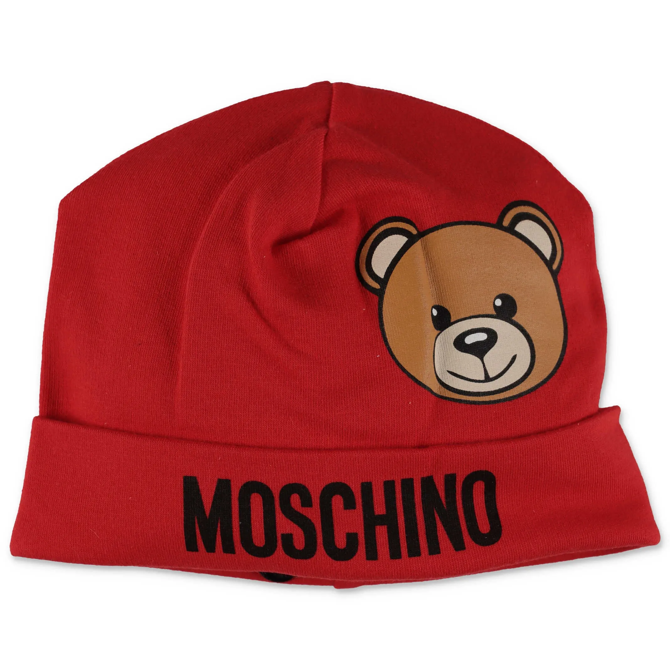 Moschino Kids Teddy Logo Print Beanie