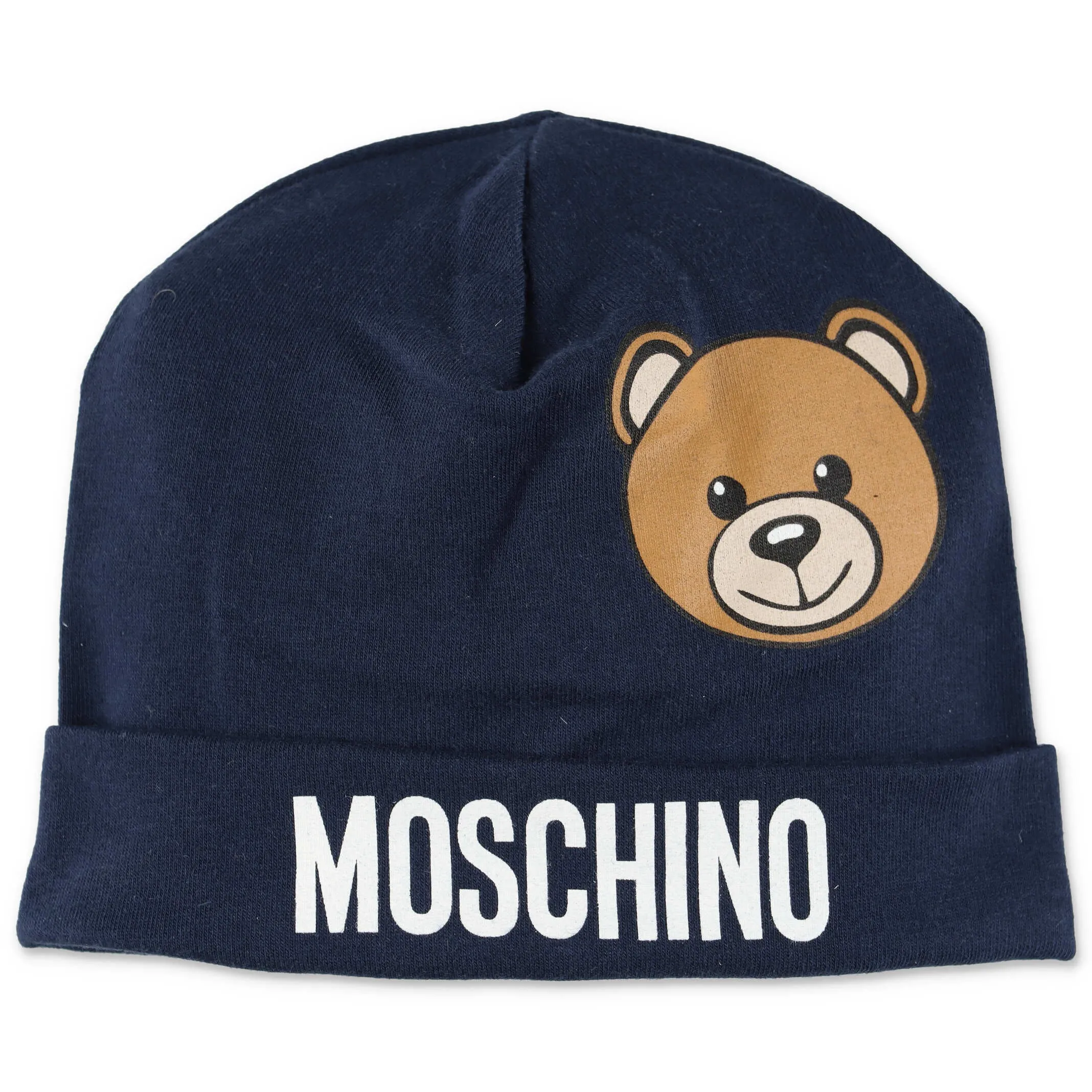 Moschino Kids Teddy Logo Print Beanie