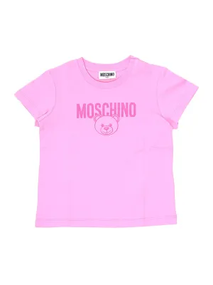 Moschino Kids Teddy Logo Printed T-Shirt
