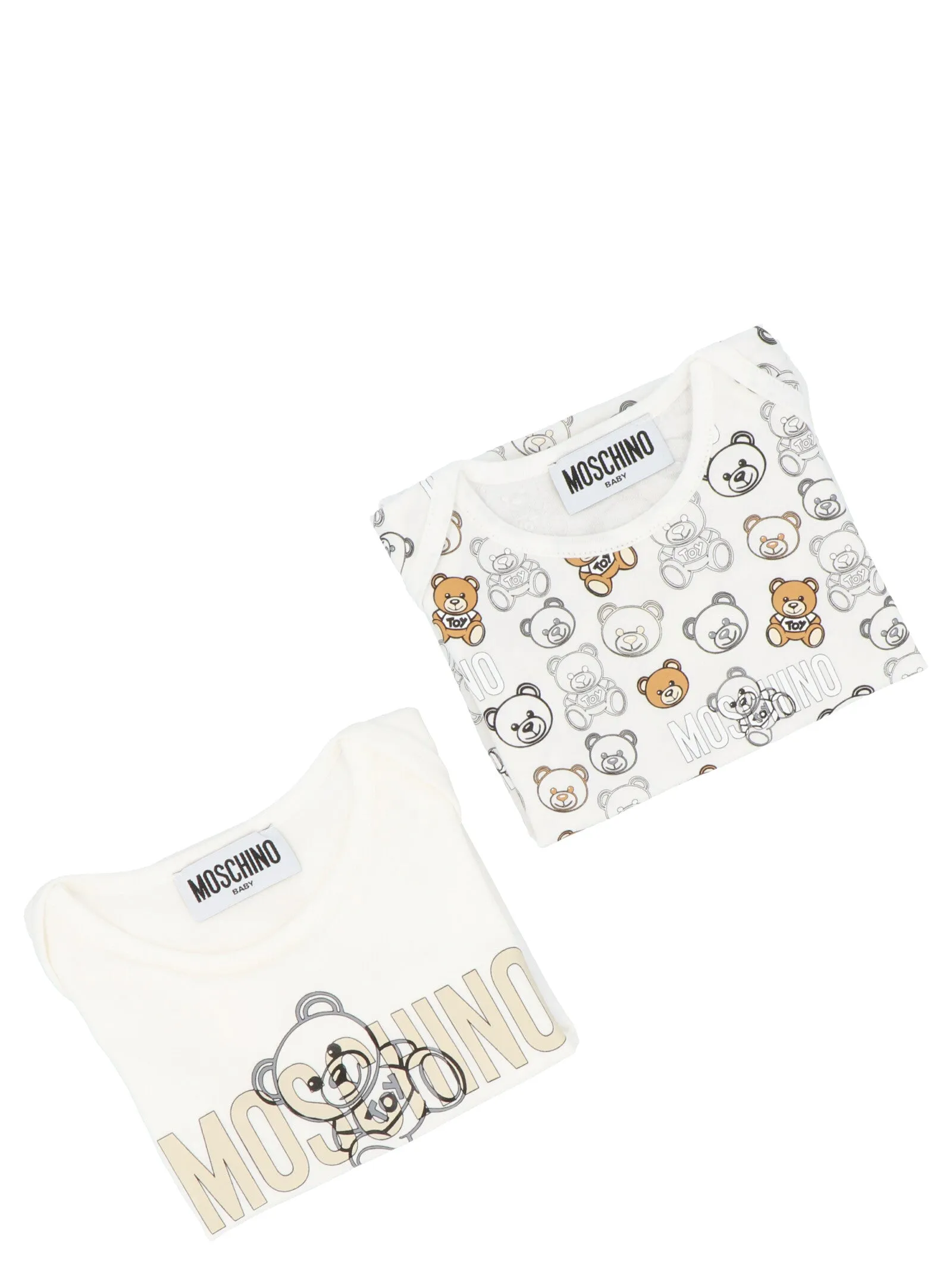 Moschino Kids Teddy Print Two-Pack Body Set