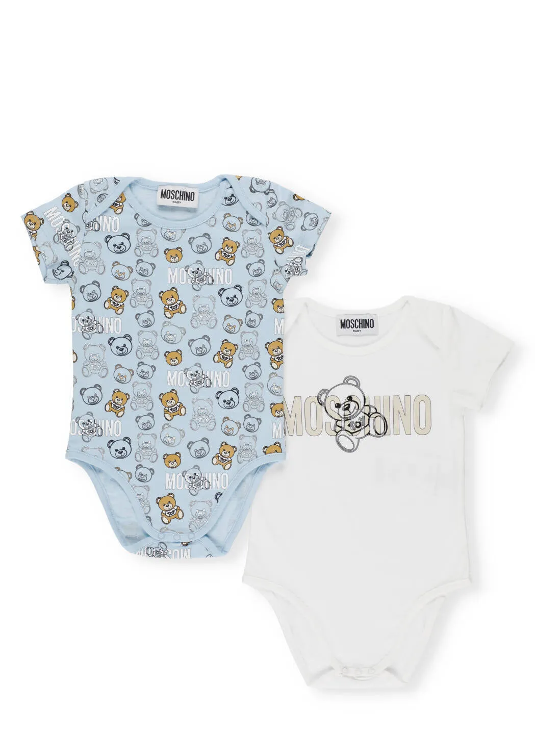 Moschino Kids Teddy Print Two-Pack Body Set