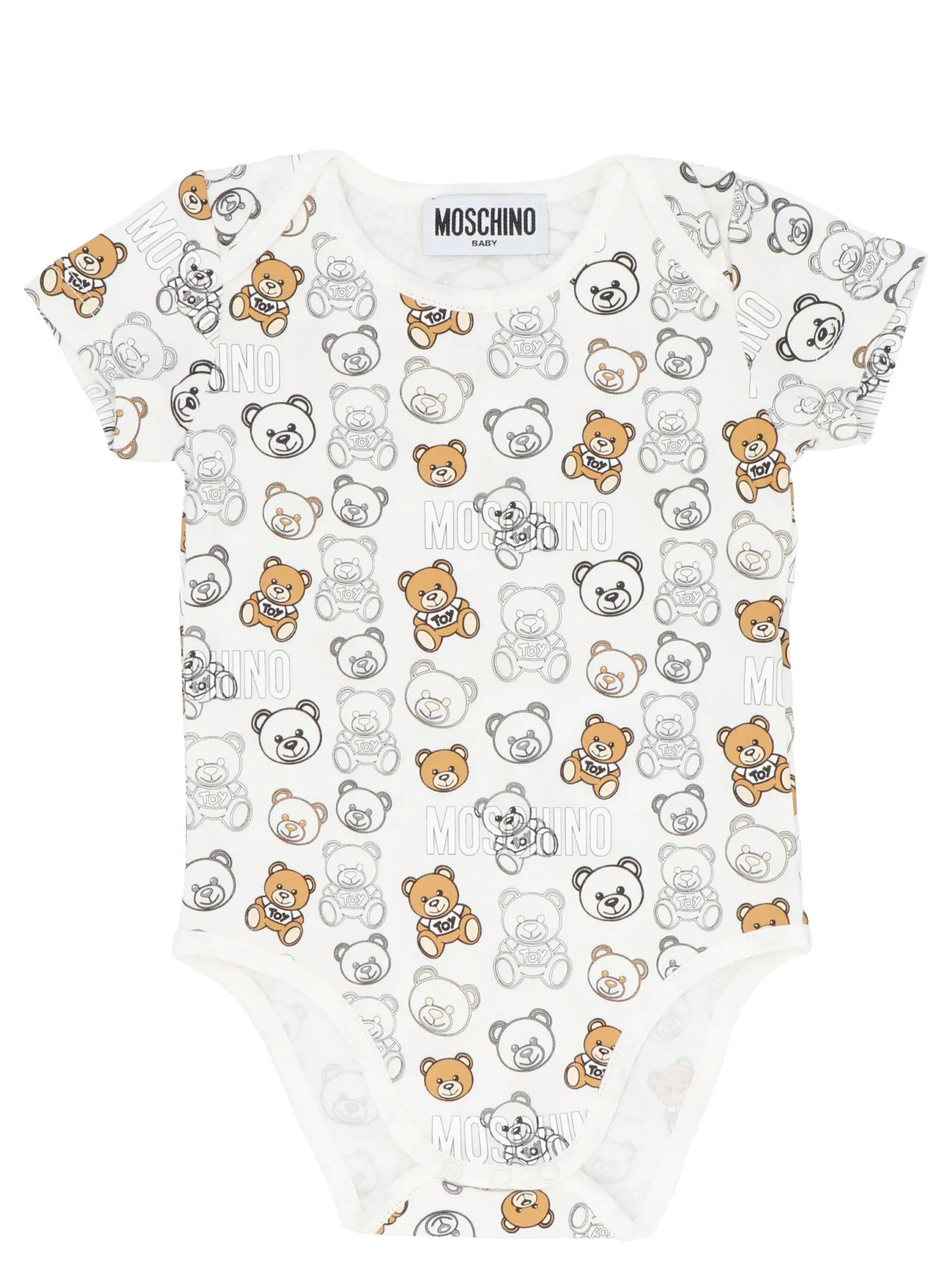 Moschino Kids Teddy Print Two-Pack Body Set