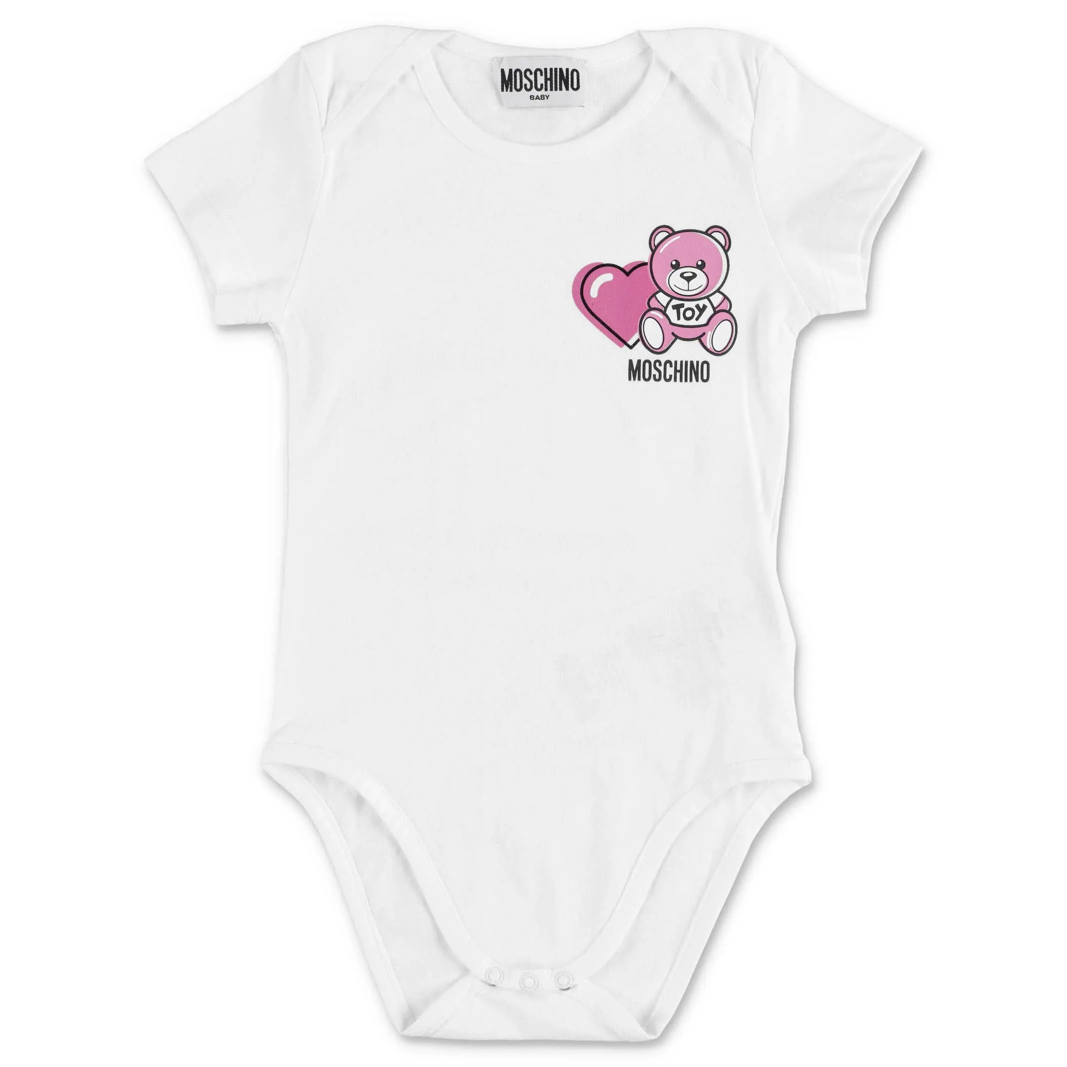 Moschino Kids Two-Pack Teddy Bear Printed Babygrow Set
