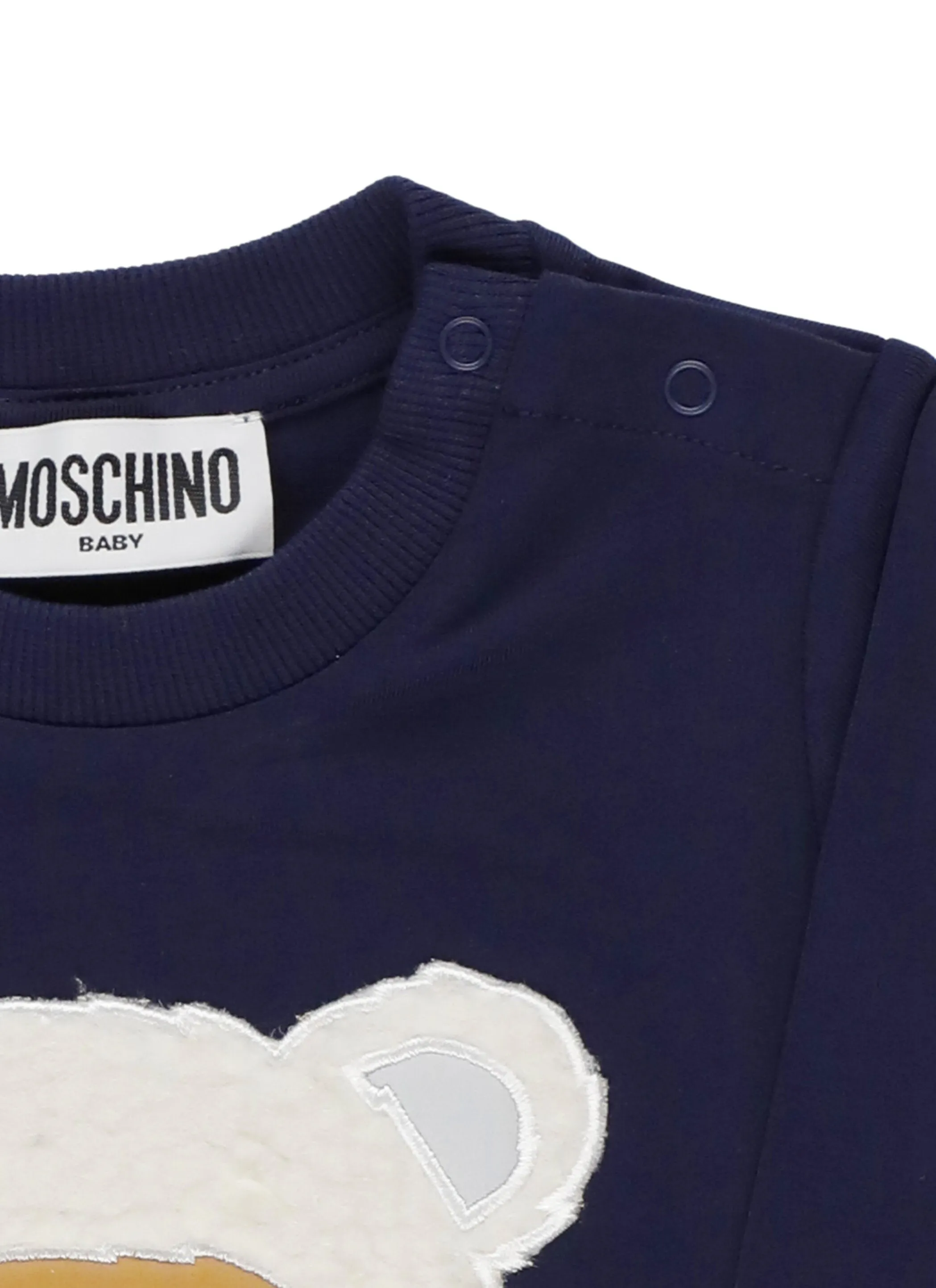 Moschino Kids Winter Teddy Embellished Long-Sleeve Top