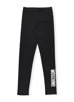 Moshino Kids Logo Printed Leggings