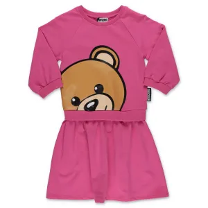 Moshino Kids Teddy Bear Printed Sweatshirt Dress