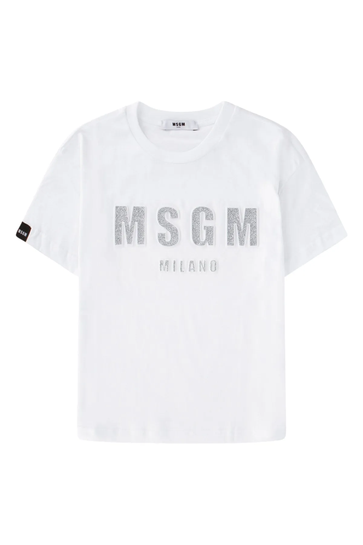 MSGM Kids Embellished Logo T-Shirt