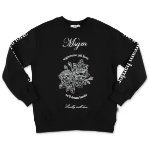 MSGM Kids Graphic Logo Printed Sweatshirt