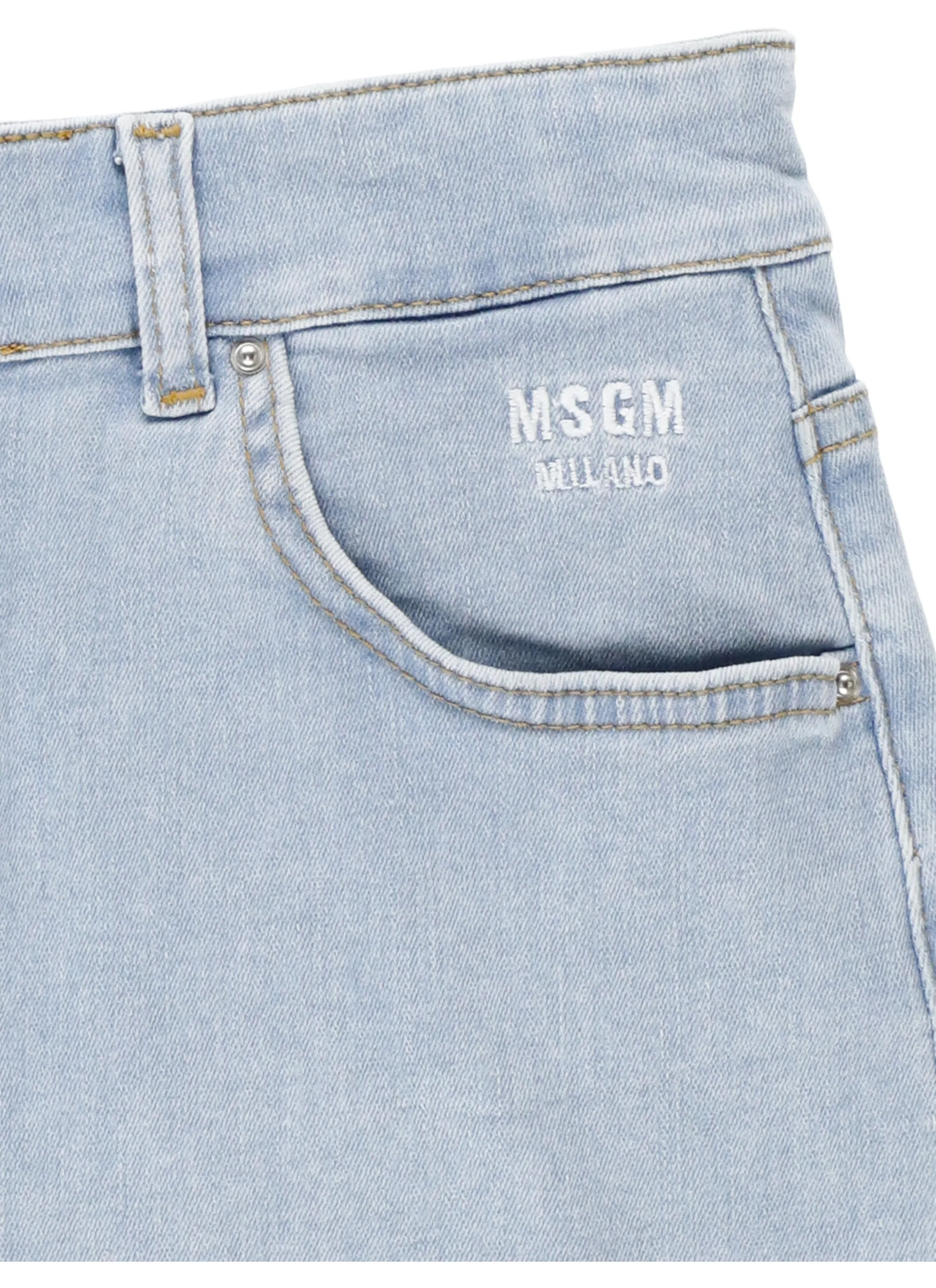 MSGM Kids Logo Embellished Skirt
