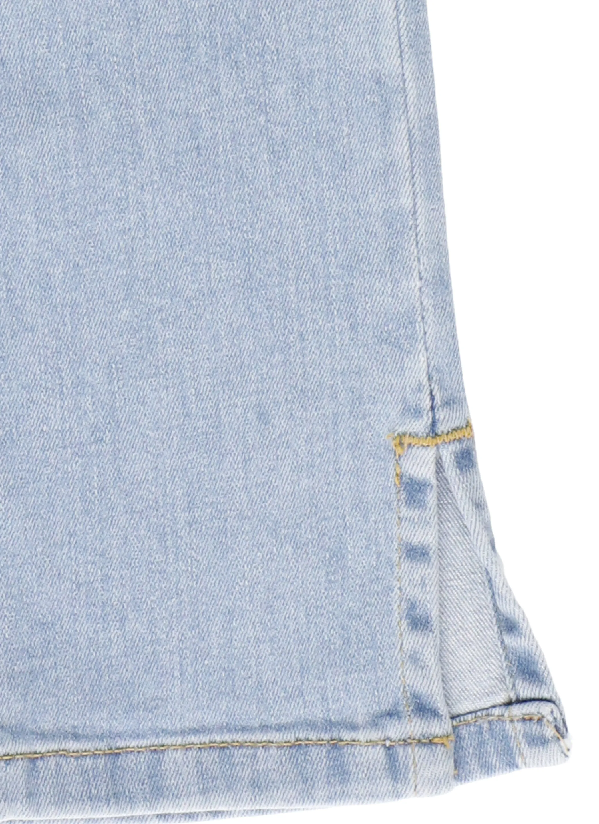 MSGM Kids Logo Glittered Straight Leg Jeans