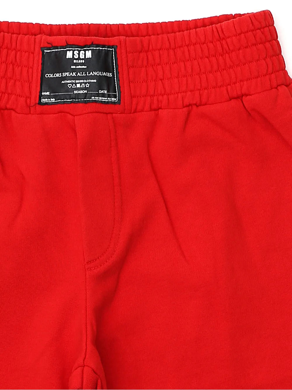 MSGM Kids Logo Patch Shorts