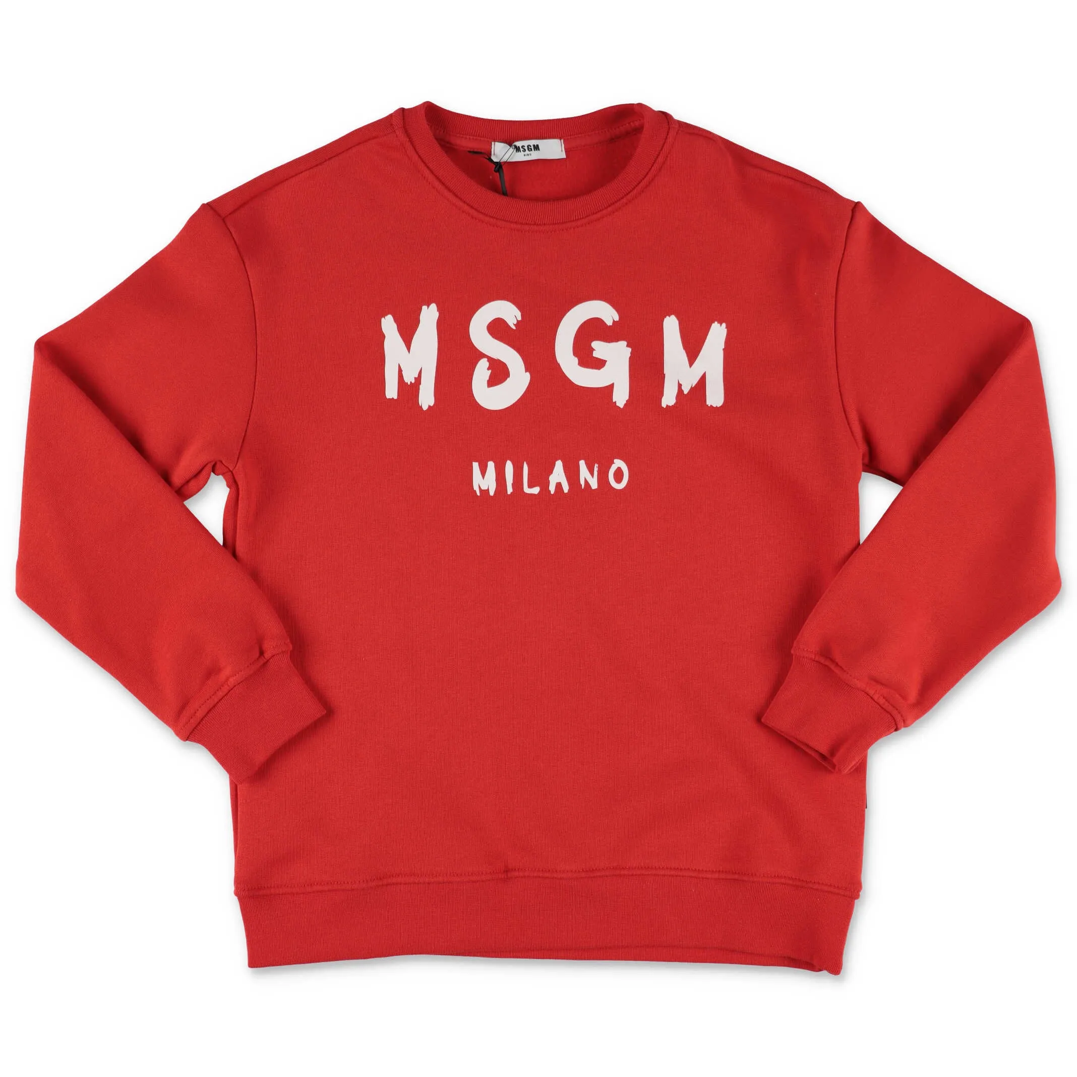 MSGM Kids Logo Print Crewneck Sweatshirt