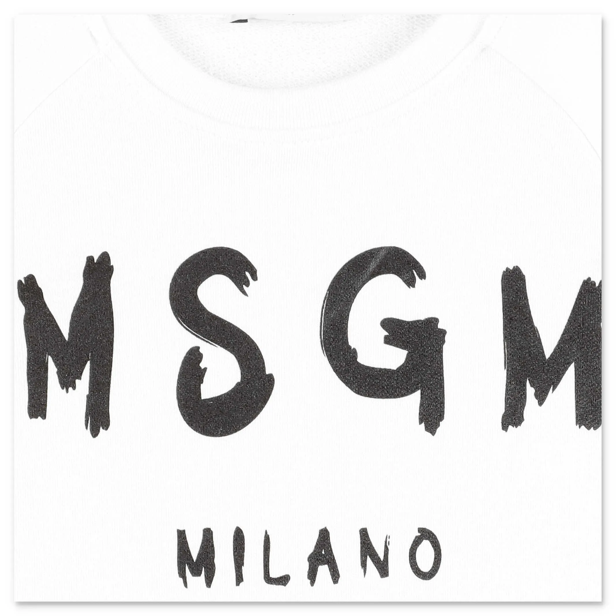 MSGM Kids Logo Print Crewneck Sweatshirt