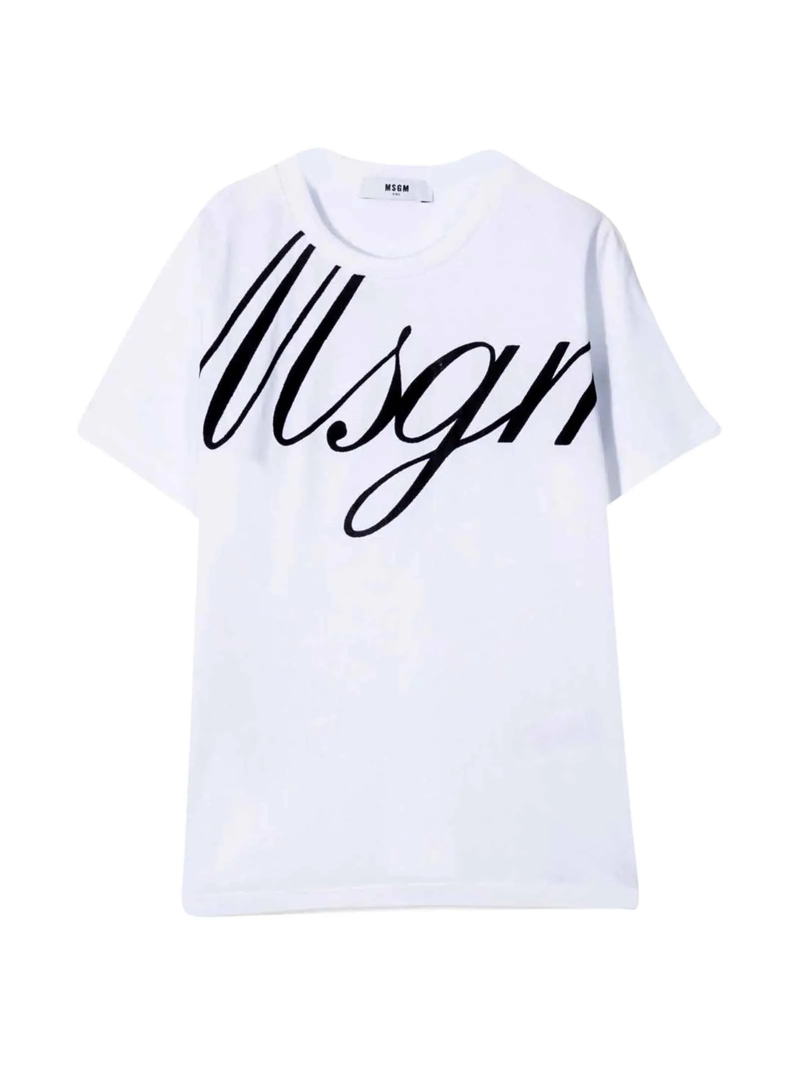 MSGM Kids Logo Print Crewneck T-Shirt