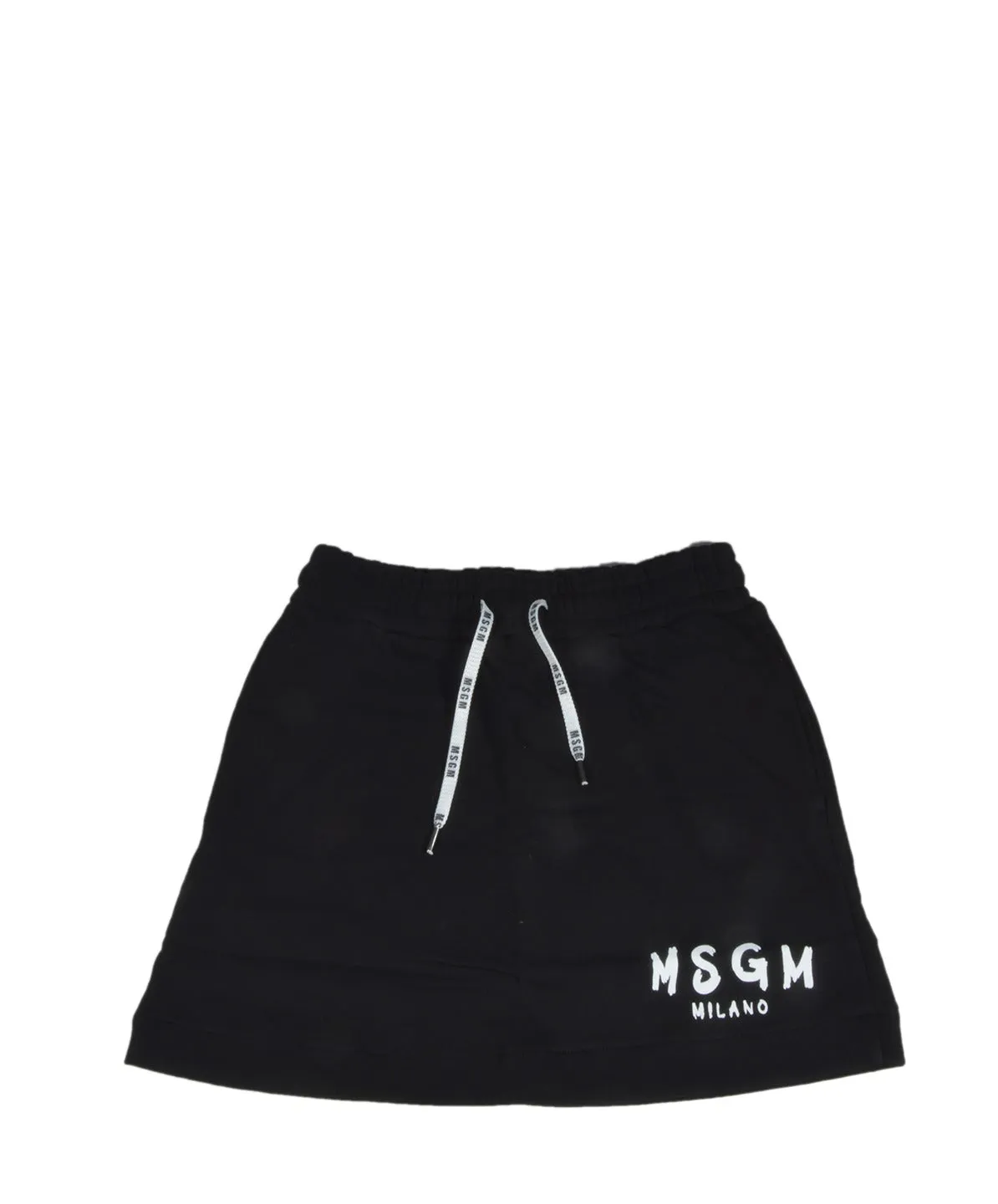 MSGM Kids Logo Print Drawstring Skirt