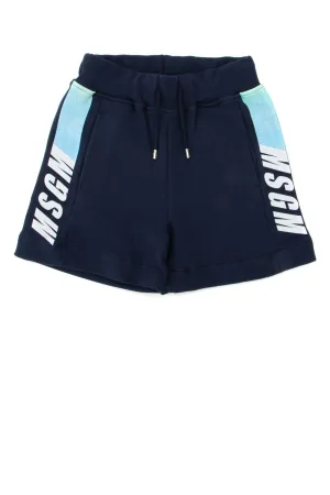 MSGM Kids Logo Print Shorts