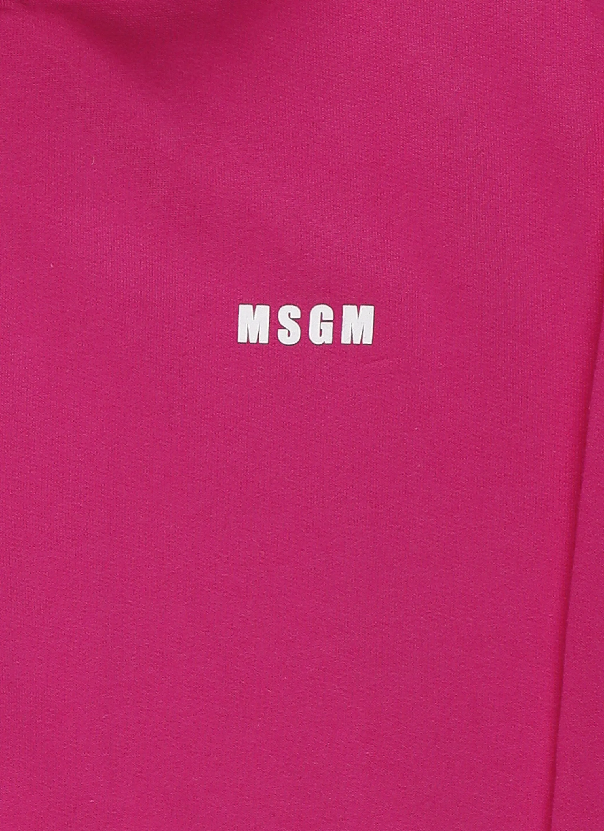 MSGM Kids Logo Print Zipped Hoodie