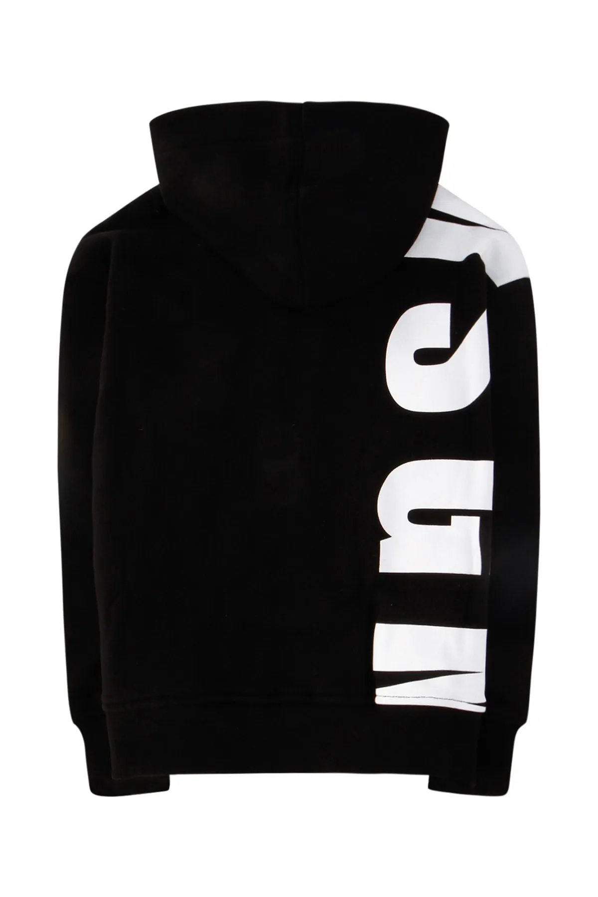 MSGM Kids Logo Print Zipped Hoodie