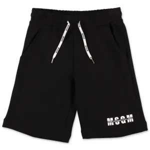 MSGM Kids Logo Printed Drawstring Shorts