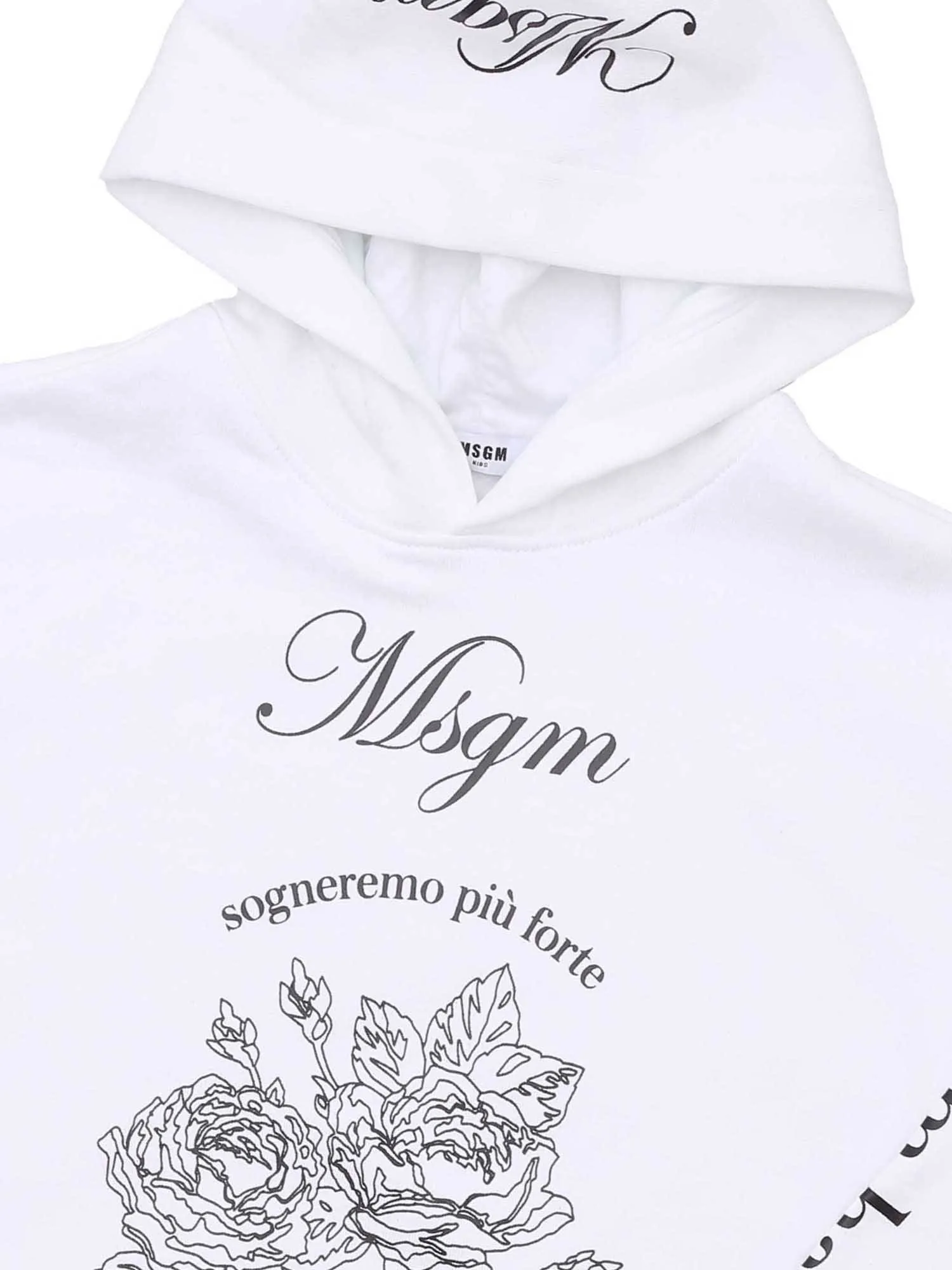 MSGM Kids Logo Printed Hoodie