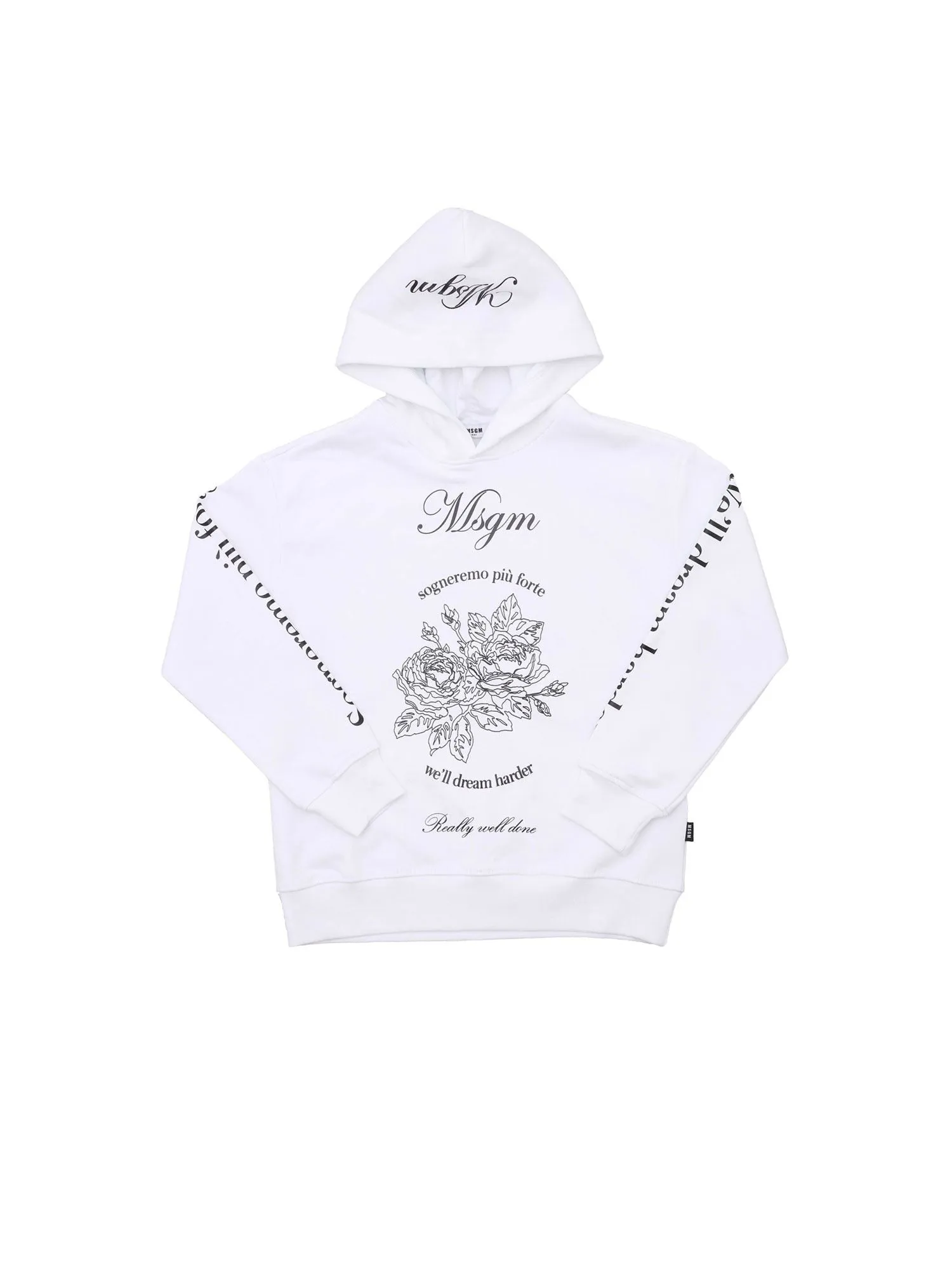 MSGM Kids Logo Printed Hoodie
