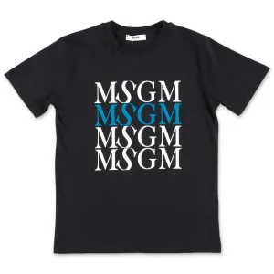 MSGM Kids Logo Printed T-Shirt
