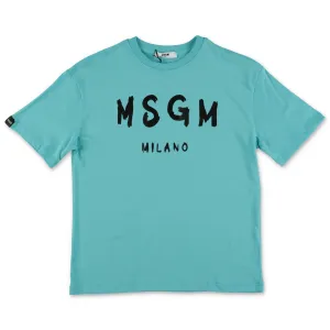 MSGM Kids Logo Printed T-Shirt