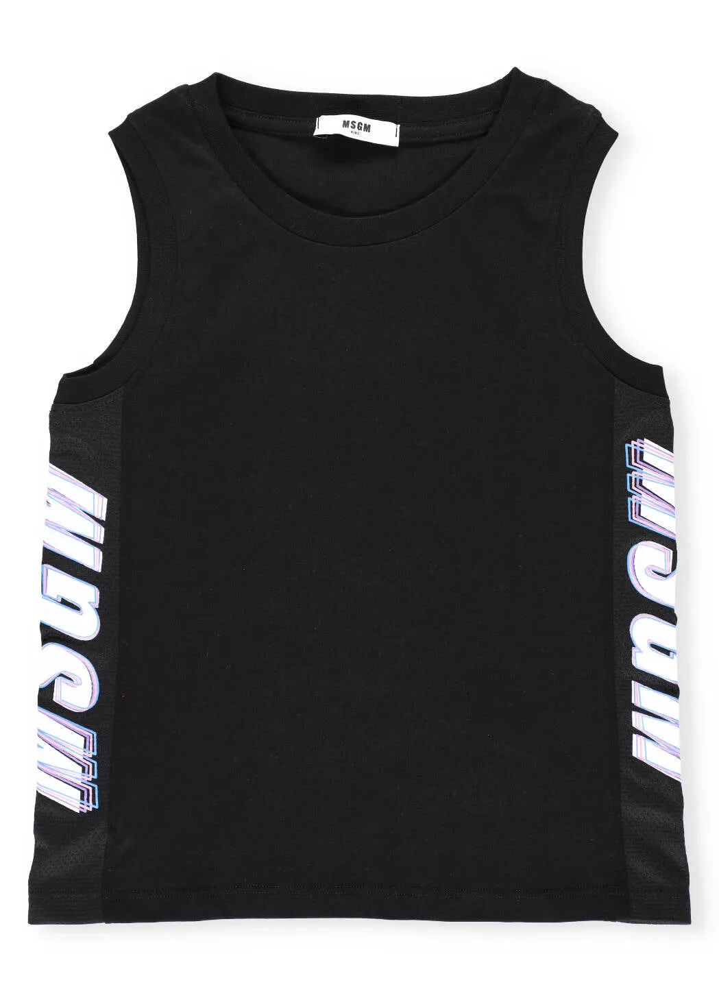 MSGM Kids Logo Printed Tank Top