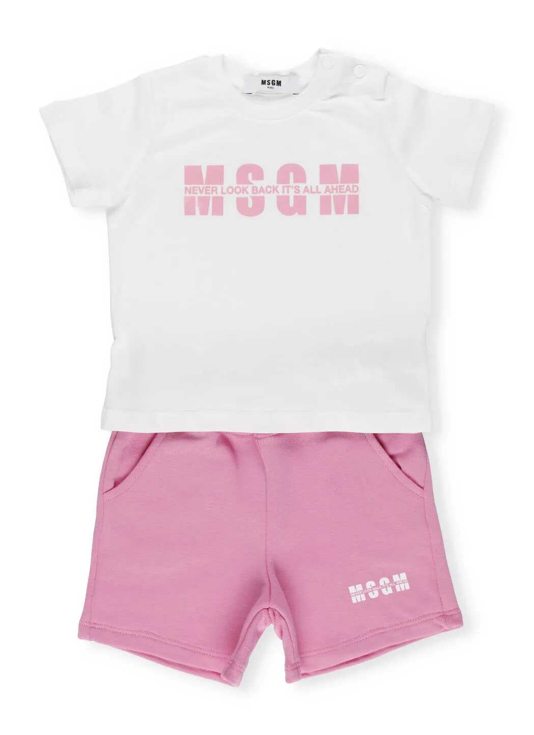 MSGM Kids Logo Printed Two-Piece Set