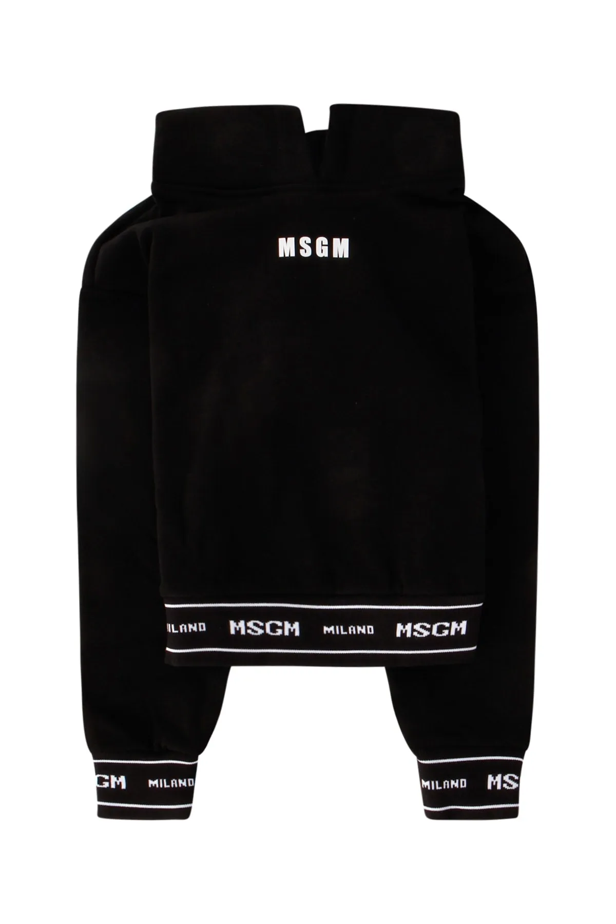 MSGM Kids Logo Trim Hoodie
