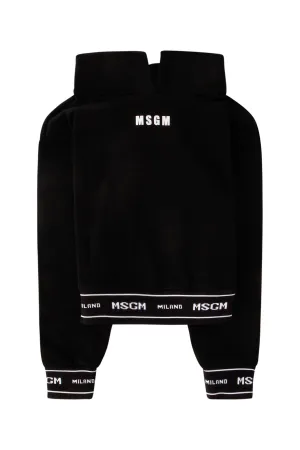 MSGM Kids Logo Trim Hoodie