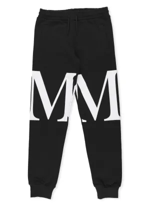 MSGM Kids Monogram Print Drawstring Pants